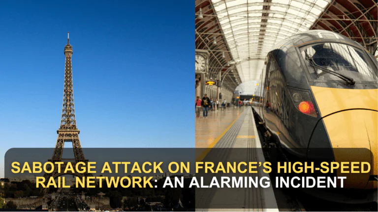 Sabotage Attack on France’s High-Speed Rail Network: An Alarming Incident