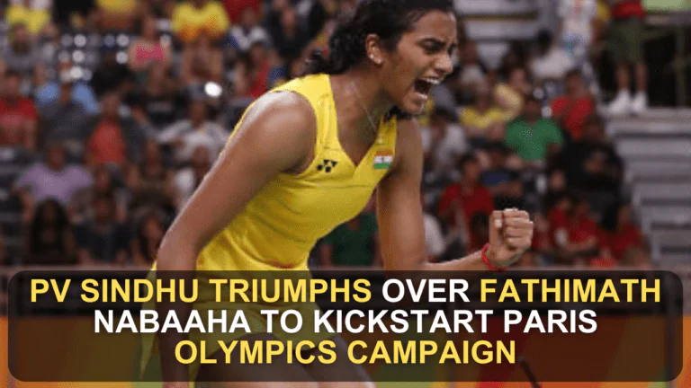 PV Sindhu Triumphs Over Fathimath Nabaaha to Kickstart Paris Olympics Campaign