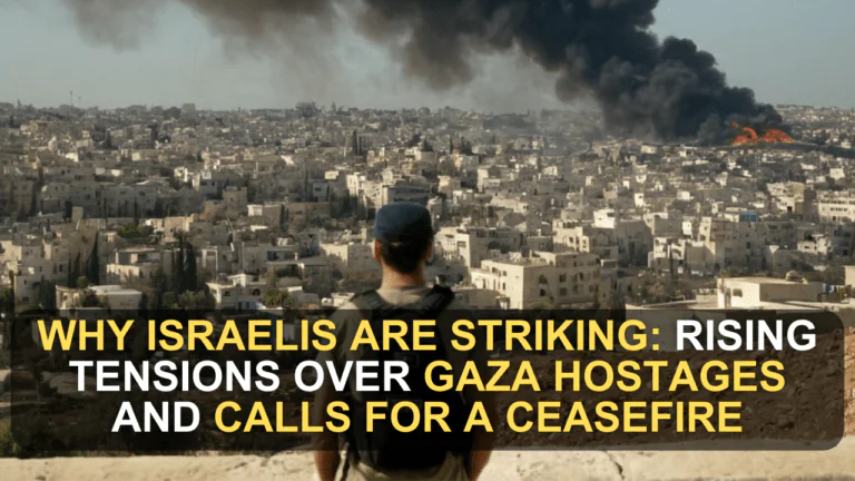 Why Israelis Are Striking: Rising Tensions Over Gaza Hostages and Calls for a Ceasefire