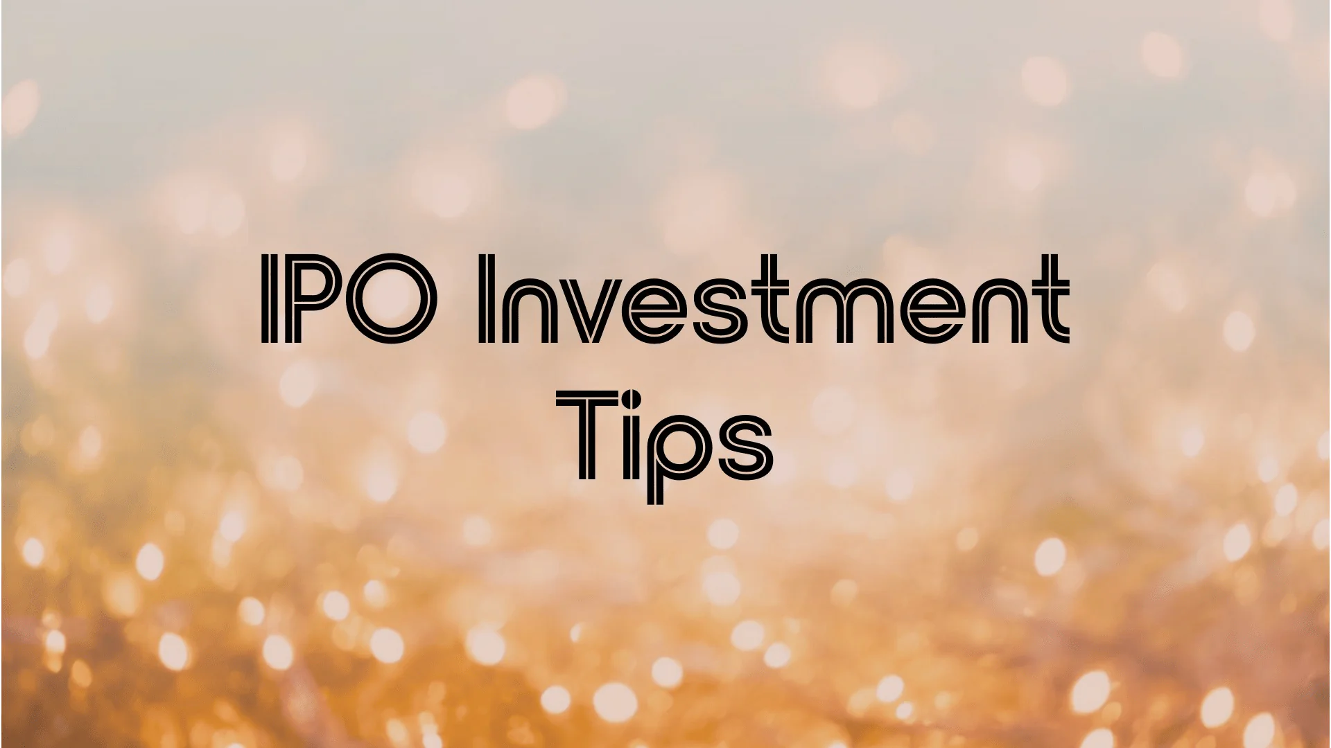 How to Avoid Losing Money in an IPO?