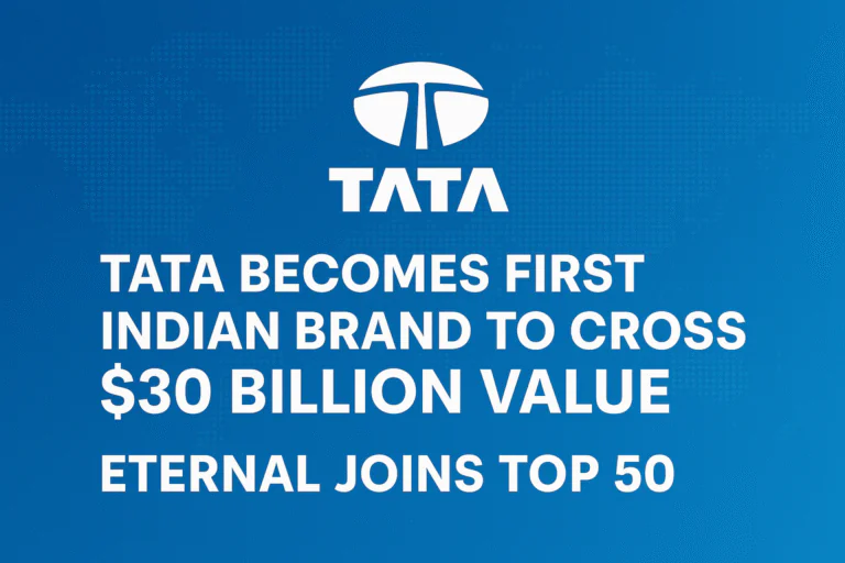 Tata Becomes First Indian Brand to Cross $30 Billion Value – Eternal Joins Top 50
