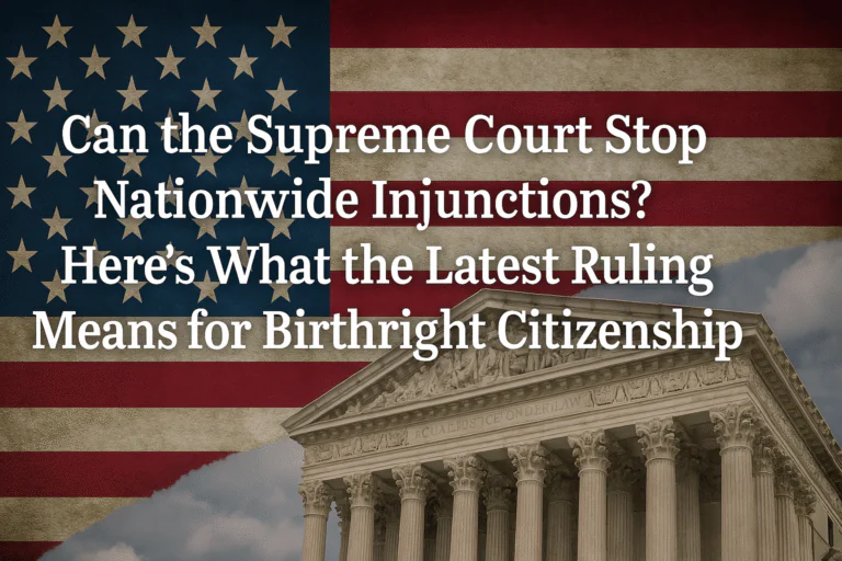 Can the Supreme Court Stop Nationwide Injunctions? Here's What the Latest Ruling Means for Birthright Citizenship