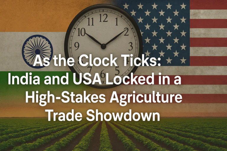 As the Clock Ticks: India and USA Locked in a High‑Stakes Agriculture Trade Showdown