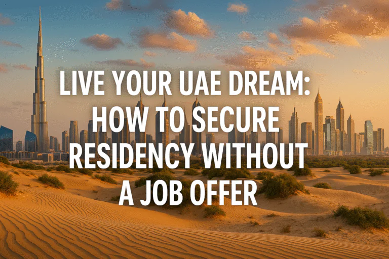 Live Your UAE Dream: How to Secure Residency Without a Job Offer